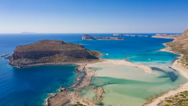 Lagune und Küstenlandschaft auf Kreta